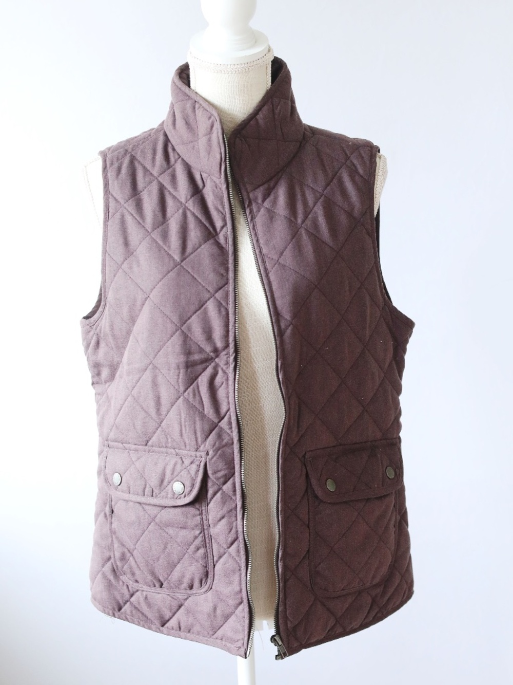 Quilted Muted Mauve Vest